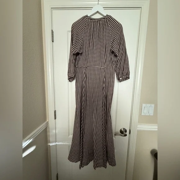 Dôen MADELAINE DRESS- IN DELPHINE PLAID - Picture 8 of 9